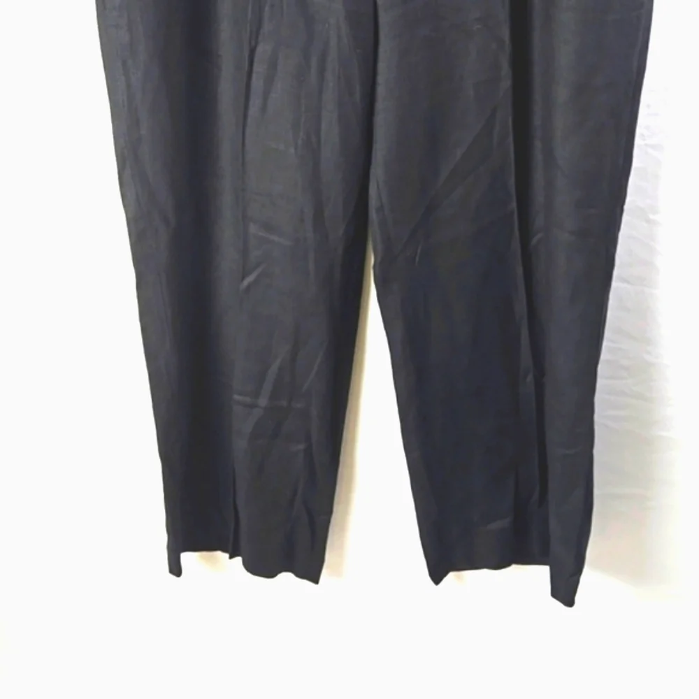 Michael Kors Women's‎ Black Linen Drawstring Pull On Pants Sz 14